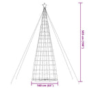 LED-juletræ 1534 LED'er 500 cm flerfarvet lys