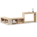 sengebord med skrivebord 232x122x75 cm massivt træ fyrretræ