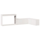sengebord med skrivebord 222x107x75 cm massivt fyrretræ hvid