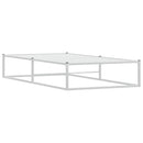 sengeramme uden madras 90x200 cm metal hvid