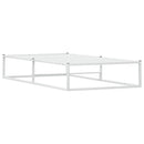sengeramme uden madras 90x200 cm metal hvid