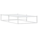 sengeramme uden madras 100x200 cm metal hvid