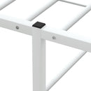 sengeramme uden madras 100x200 cm metal hvid