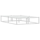 sengeramme uden madras 120x200 cm metal hvid
