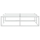 sengeramme uden madras 120x200 cm metal hvid