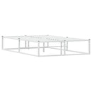 sengeramme uden madras 120x200 cm metal hvid