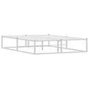 sengeramme uden madras 140x200 cm metal hvid