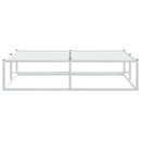 sengeramme uden madras 140x200 cm metal hvid