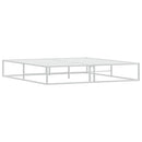 sengeramme uden madras 180x200 cm metal hvid