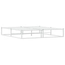 sengeramme uden madras 180x200 cm metal hvid