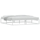 sengeramme uden madras 200x200 cm metal hvid