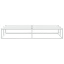 sengeramme uden madras 200x200 cm metal hvid
