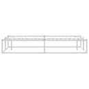 sengeramme uden madras 200x200 cm metal hvid
