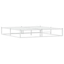 sengeramme uden madras 200x200 cm metal hvid