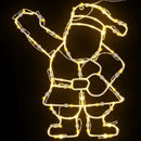 Julelys julemandens silhuet 2 stk 35 LED'er varm hvid