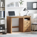 skrivebord PANAMA 112x45x75 cm massivt fyrretræ