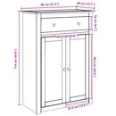 skoskab PANAMA 80x40x114 cm massivt fyrretræ