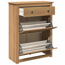 skoskab PANAMA 80x35x105 cm massivt fyrretræ
