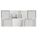 opbevaringskasser 4 stk. 32x32x32 cm foldbare stof cremefarvet