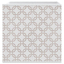 opbevaringskasser 4 stk. 32x32x32 cm foldbare stof cremefarvet