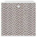 opbevaringskasser 10 stk. 32x32x32 cm foldbare stof brun