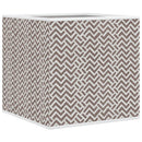 opbevaringskasser 10 stk. 32x32x32 cm foldbare stof brun