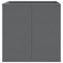 opbevaringskasser 4 stk. 32x32x32 cm foldbare stof grå