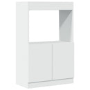 skab 63x33x100 cm konstrueret træ hvid