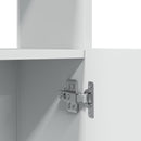 skab 63x33x100 cm konstrueret træ hvid