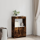 skab 63x33x100 cm konstrueret træ røget egetræsfarve