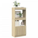 højskab 63x33x140 cm konstrueret træ sonoma-eg