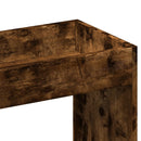 højskab 63x33x140 cm konstrueret træ røget egetræsfarve