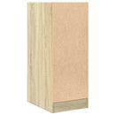 udtræksskab 30x41x77,5 cm konstrueret træ sonoma-eg