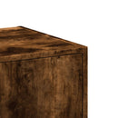 apotekerskab 30x41x118 cm konstrueret træ røget egetræsfarve