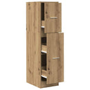 apotekerskab 30x41x118 cm konstrueret træ sonoma-eg