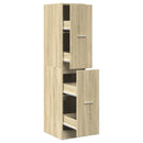 apotekerskab Sonoma Eg 30x41x144,5 cm konstrueret træ