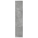 apotekerskab 30x41x144,5 cm konstrueret træ betongrå