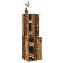 apotekerskab 30x41x144,5 cm konstrueret træ gammelt træ-look