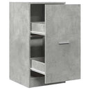 apotekerskab 40x41x77,5 cm konstrueret træ betongrå