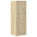 udtræksskab 40x41x118 cm konstrueret træ sonoma-eg