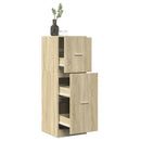 udtræksskab 40x41x118 cm konstrueret træ sonoma-eg