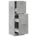 apotekerskab 40x41x118 cm konstrueret træ betongrå