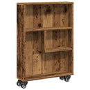 smal opbevaringsvogn 48x13x68 cm konstrueret træ gammelt træ