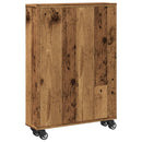 smal opbevaringsvogn 48x13x68 cm konstrueret træ gammelt træ
