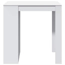 barbord 102x70x103,5 cm konstrueret træ hvid
