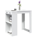 barbord 102x70x103,5 cm konstrueret træ hvid