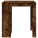 barbord 102x70x103,5 cm konstrueret træ røget egetræsfarve