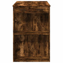 barbord 102x70x103,5 cm konstrueret træ røget egetræsfarve