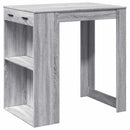 barbord 102x70x103,5 cm konstrueret træ grå sonoma-eg
