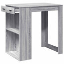 barbord 102x70x103,5 cm konstrueret træ grå sonoma-eg
